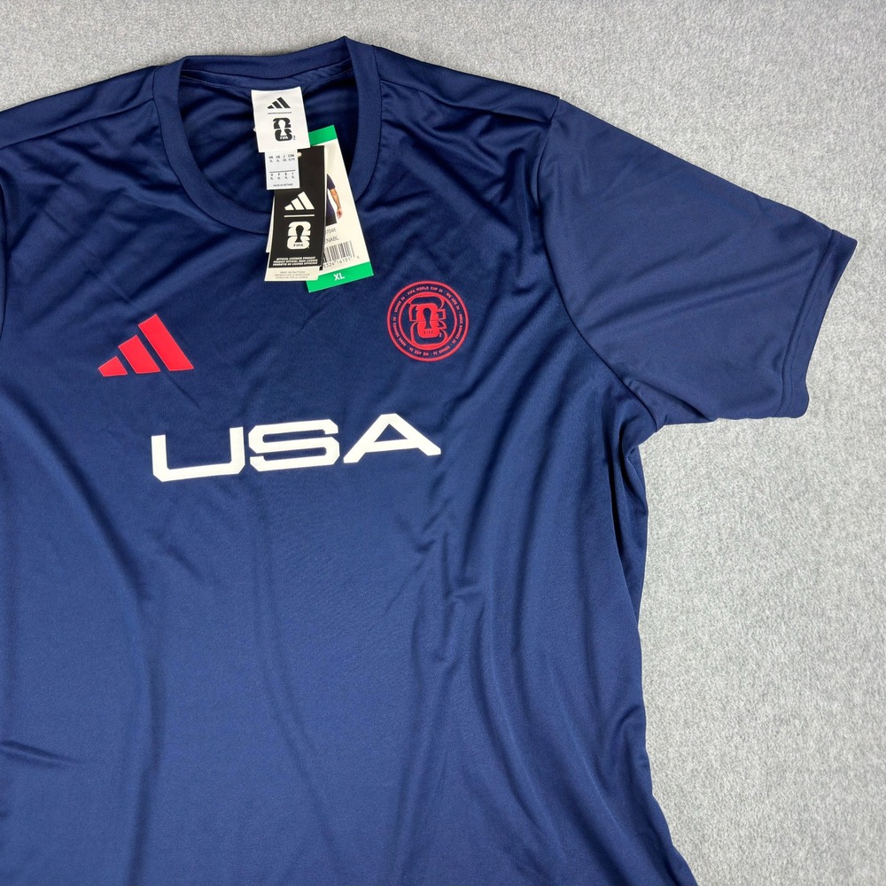 Adidas USA FIFA World Cup 2026 T-Shirt Navy Blue Men's XL Official Licensed New